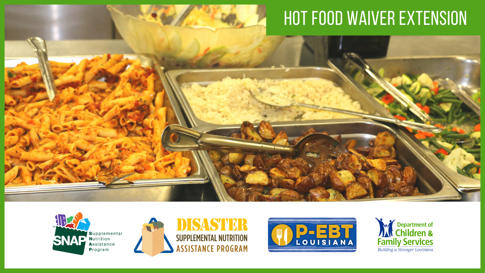 USDA Hot Food Waiver graphic
