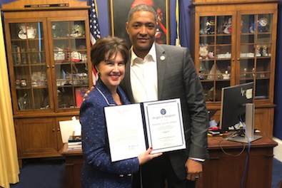 DCFS Secretary Marketa Garner Walters, U.S. Congressman Cedric Richmond